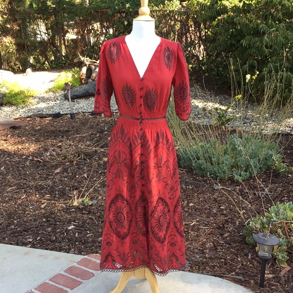 Sea New York Embroidered Dress Size 0 - Picture 1 of 8